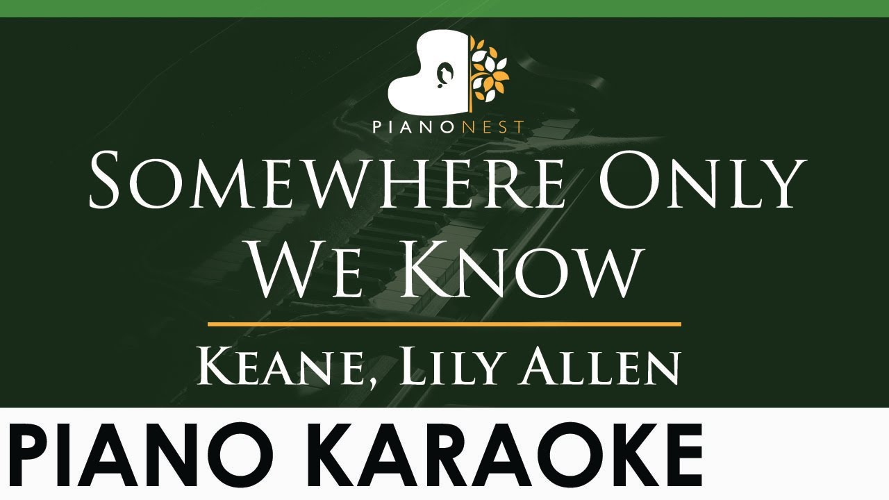 Keane - Somewhere Only We Know - LOWER Key (Piano Karaoke Instrumental)