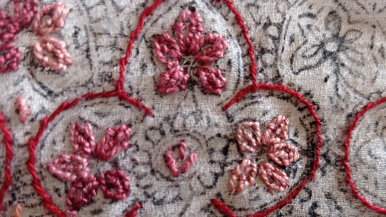 Soozni work || New design for beginners ❤️ || Kashmiri Handwork || Kashmiri Hand embroidery