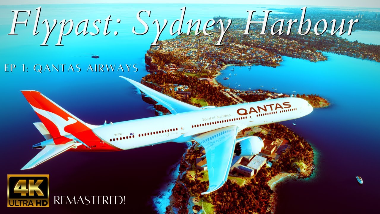 {REMASTERED} Microsoft Flight Simulator 2020 Sydney Harbour 4K Cinematic Flypast Ultra HD Graphics