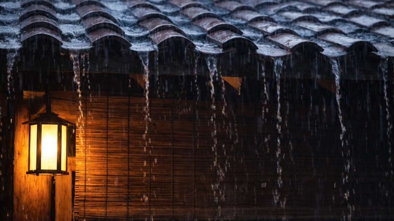 Release Anxiety with Torrential Rain & Thunder on a Roof | Heavy Rain Sounds for Peaceful Sleep