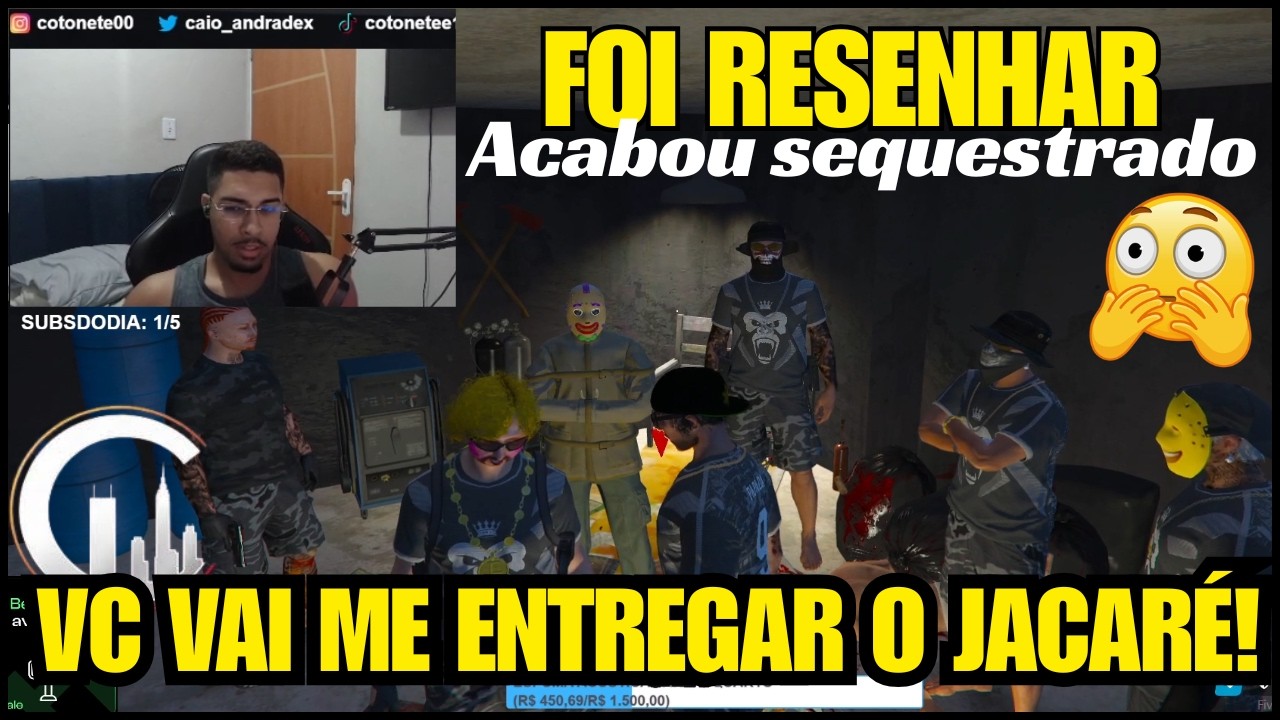 Cotonete foi capturado e delega exige que Cotonete entregue o Jacaré ou vai tomar a prateada.