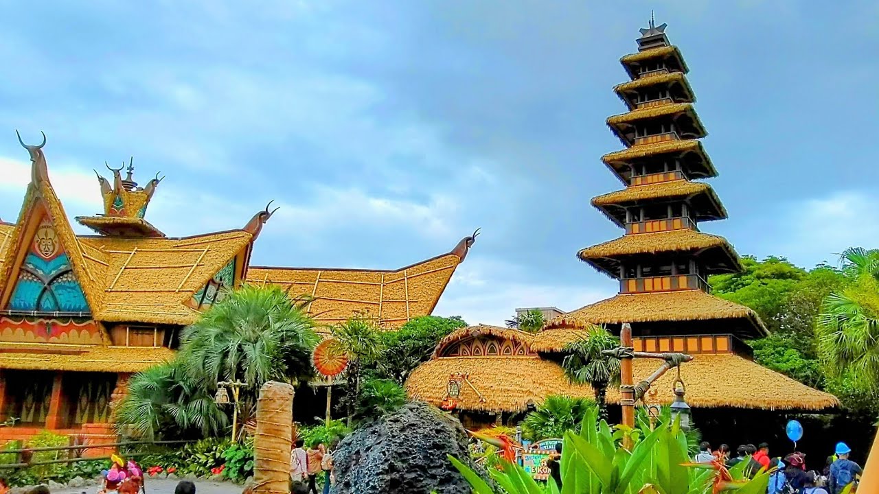 Enchanted Tiki Room & Polynesian Terrace Tokyo Disneyland full Area music (1983-present)
