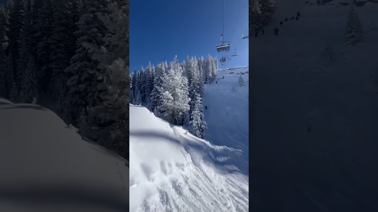 Early season Chair 4 cliffs Vail 