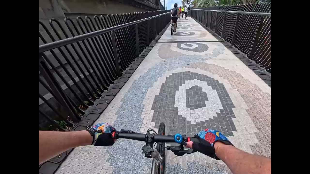 Sydney Harbour Bridge Cycle Ramp - Opening ride (take 1)