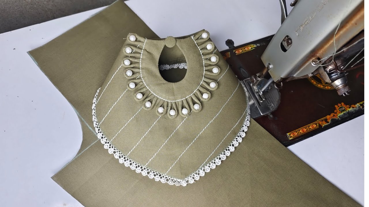 ज्वेलरी वाला modern style kurti neck design बहुत ही अलग तरीके से करें तैयार  