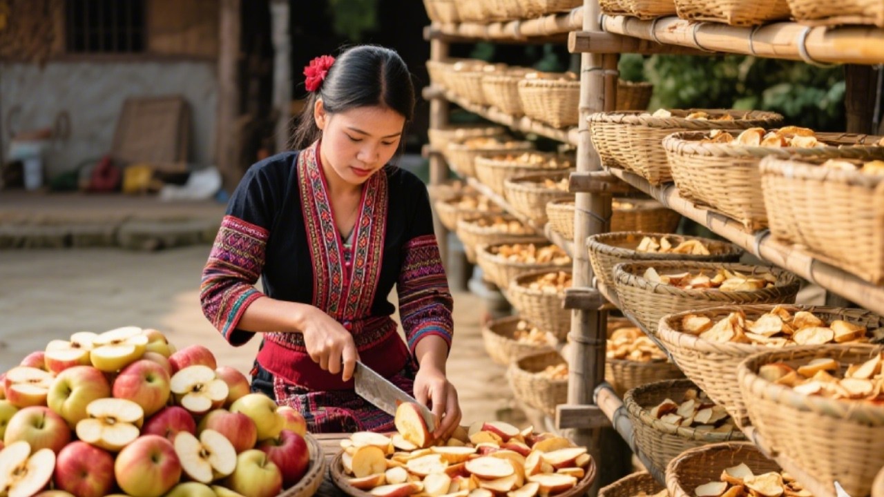 Naturaleza concentrada: el dulce resultado de un proceso que cuida cada detalle de la manzana.