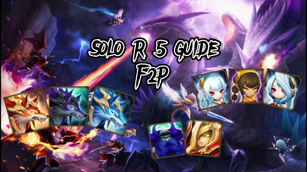 Solo R 5 guide F2P - Summoners War