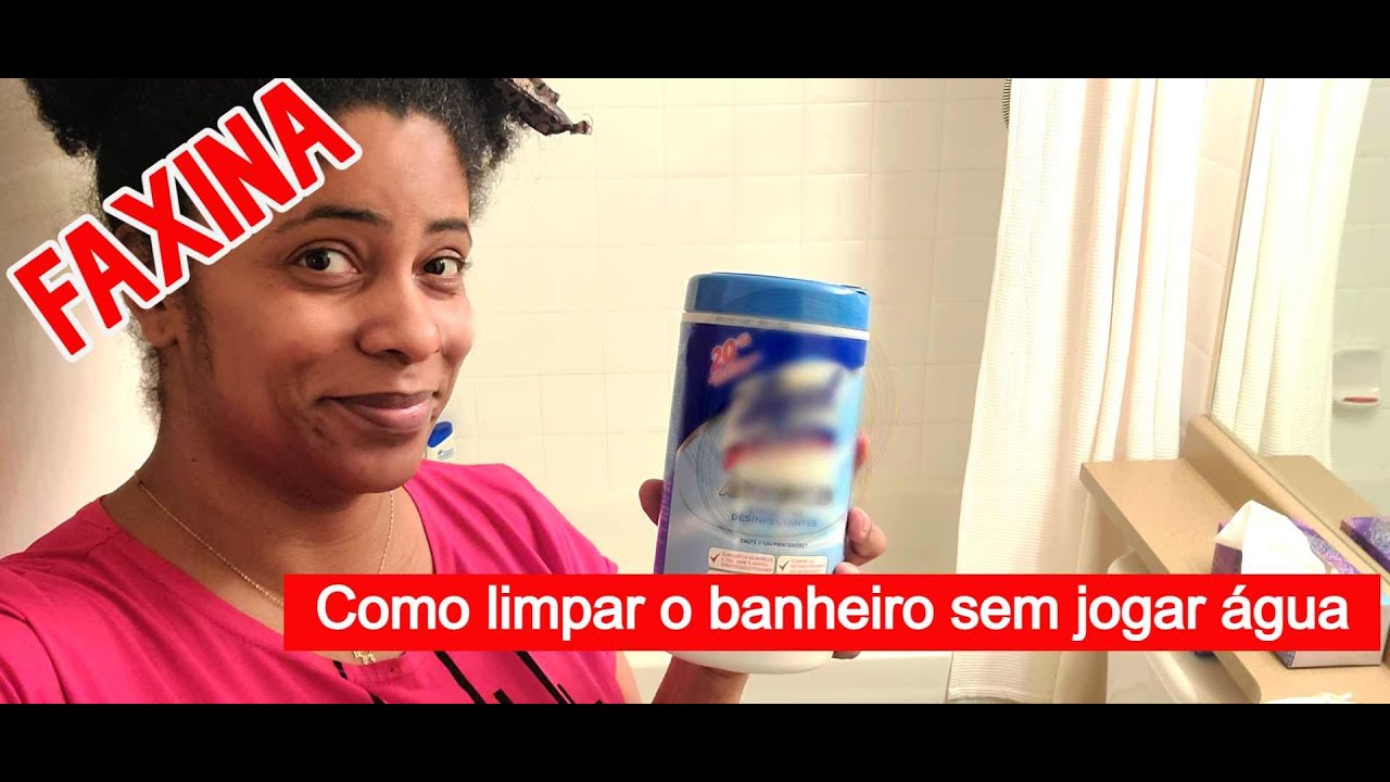 Faxinando o banheiro no Canad&aacute;