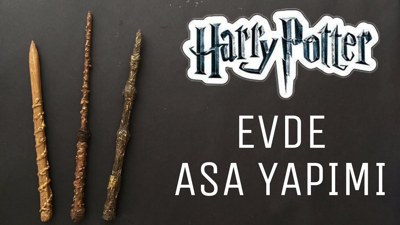 Harry Potter Asa Yapımı | Evde Kendi Asanı Yap / 3 Farklı Kolay Yöntem DIY Kendin Yap