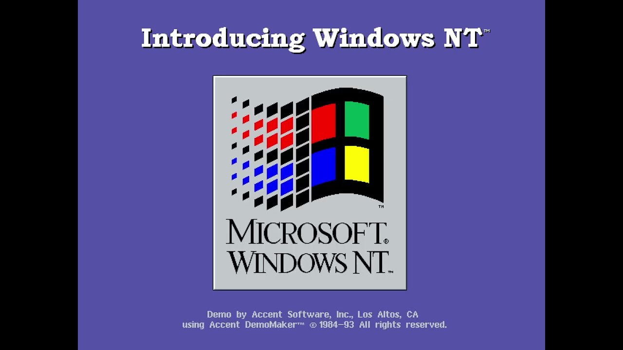 Microsoft Windows NT Demo - 1993/06