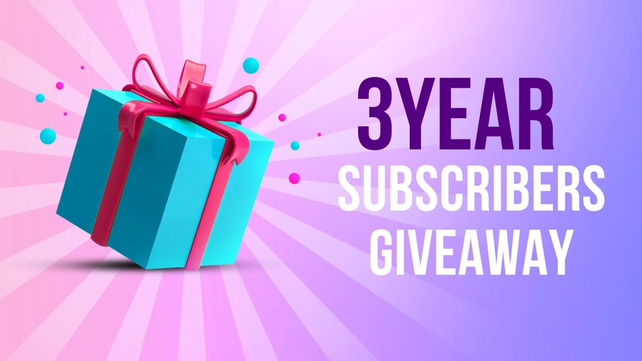 3-YEAR ANNIVERSARY CELEBRATION