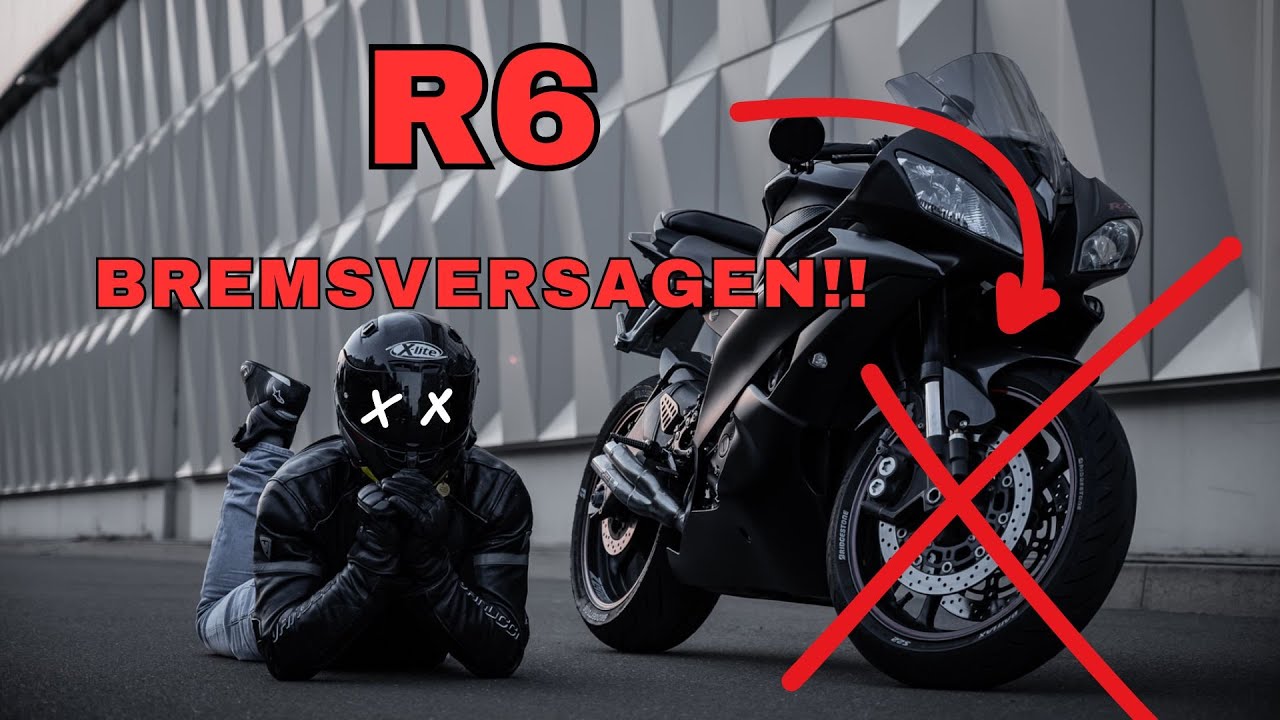 Bremsversagen bei meiner Yamaha R6 RJ15 !!  (fast einen Unfall gehabt)