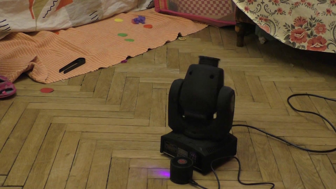 Mini LedSpot moving headlight 30W - Режим работы под музыку без DMX.
