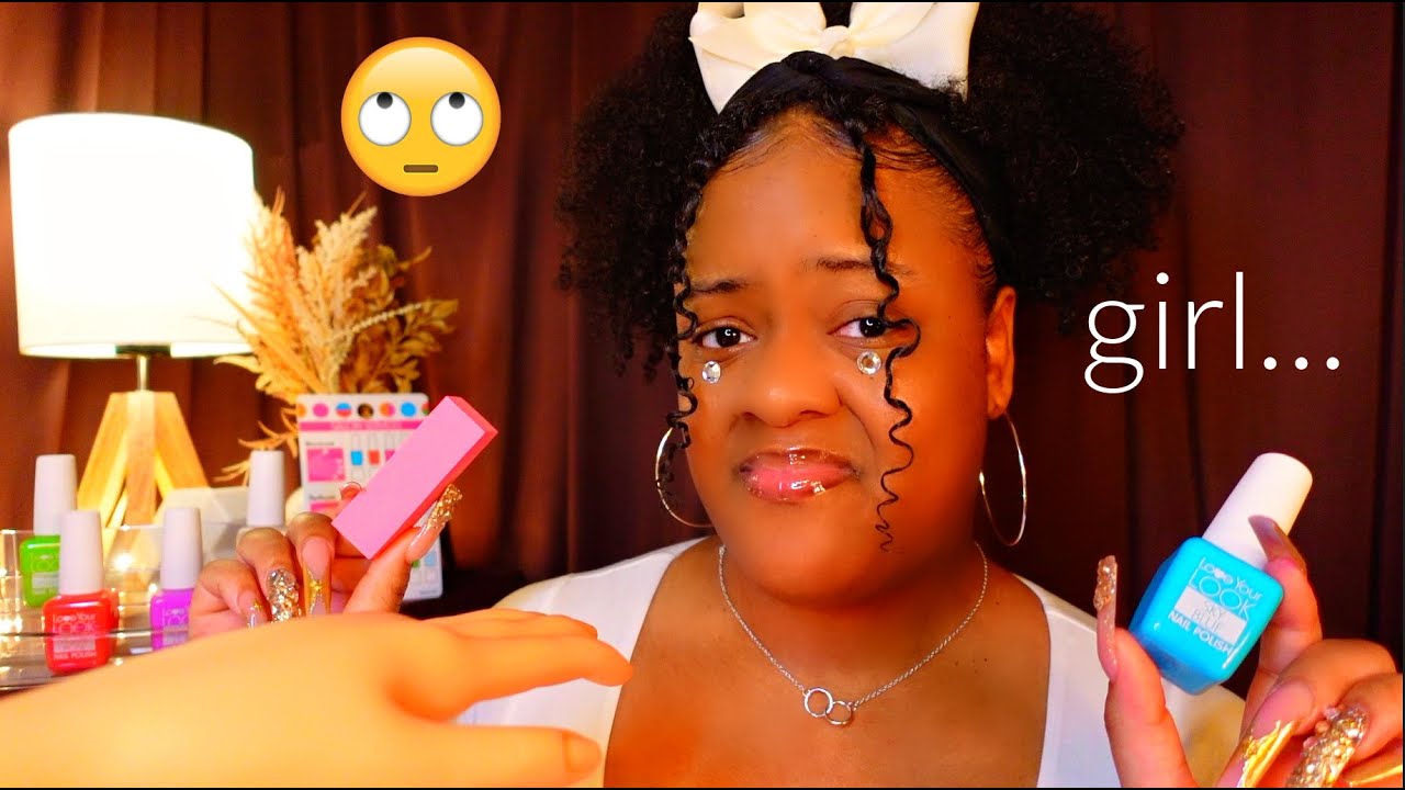 ASMR | Rude Nail Salon Roleplay 🙄 💅🏽✨*Toxic & B*tchy*