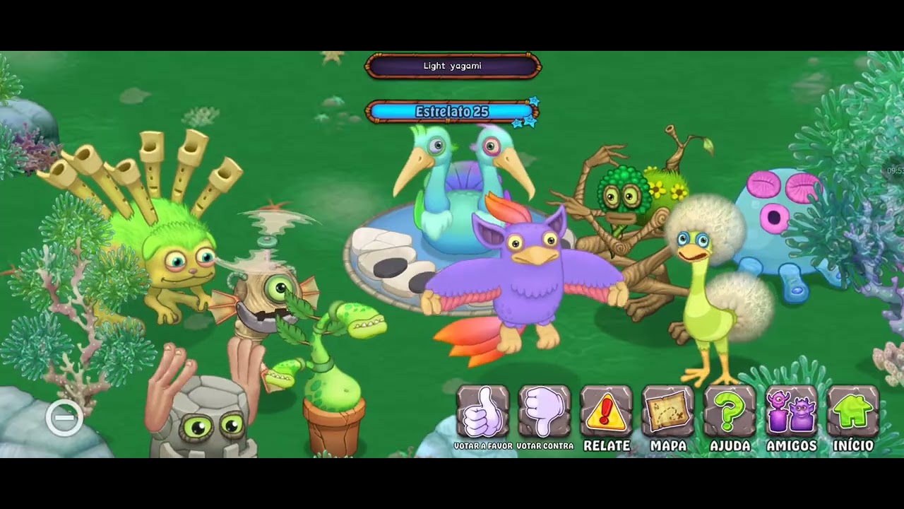 Jogando my singin monsters 