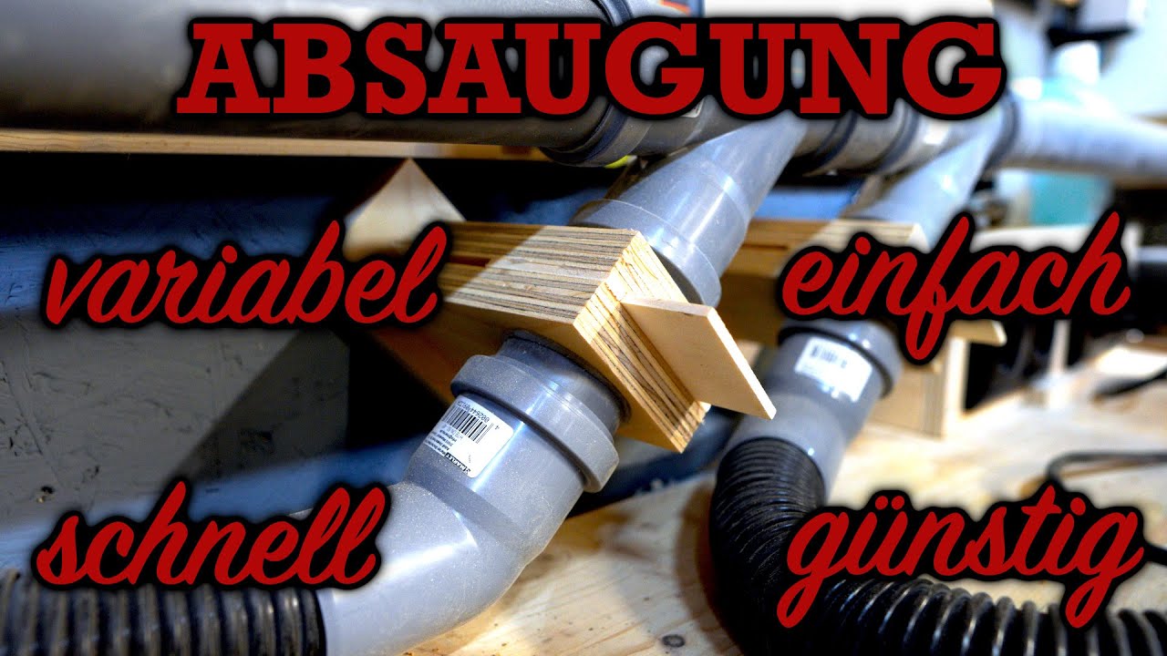 ABSAUGUNG + selbstgebaute BLASTGATES | megaeinfach, aber hocheffizient!