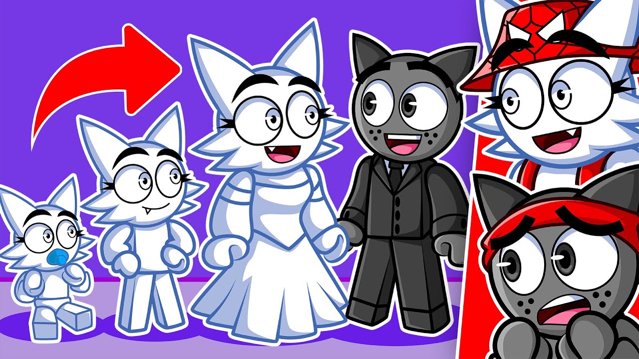 Gray & Wenda CICLO de VIDA SPRUNKI! 😻 Evolución