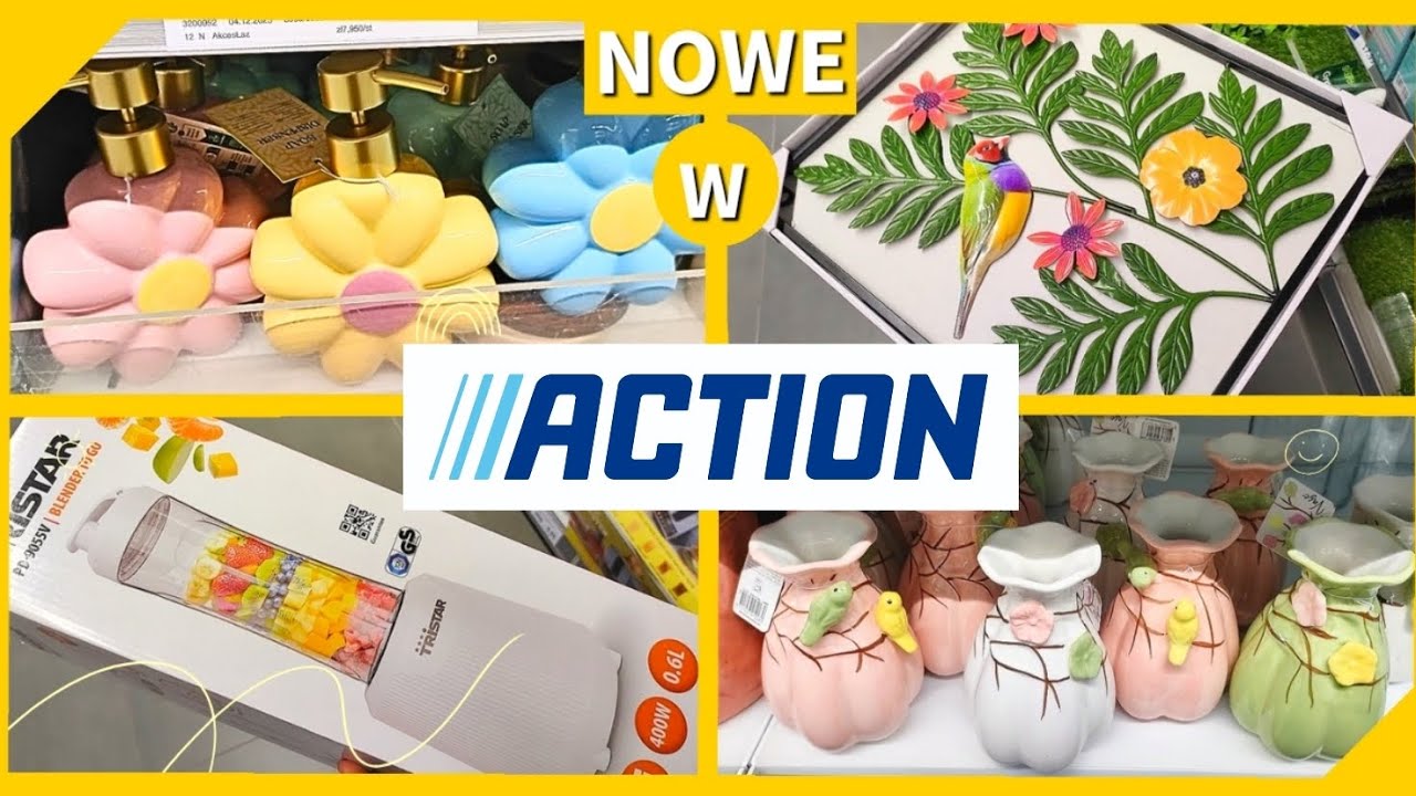 ACTION NOWOŚCI 🌿 WIOSENNE DEKORACJE | DOM I OGR&Oacute;D 🌸 PRZEGLĄD P&Oacute;ŁEK &ndash; CO WARTO KUPIĆ?