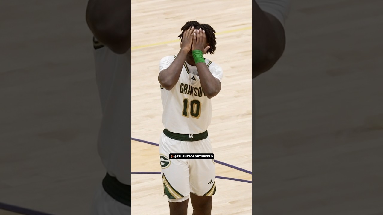 KJ Garris w/ the block 🔥 