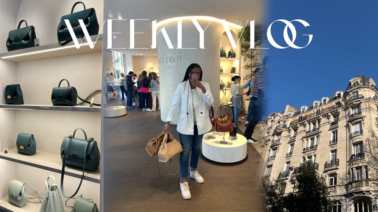 WEEKLY VLOG | Travail, retour sur Paris et shopping chez Polene