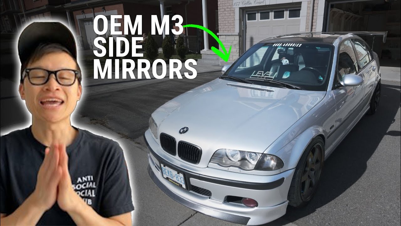 Наконец-то установил боковые зеркала OEM M3 на седан E46.