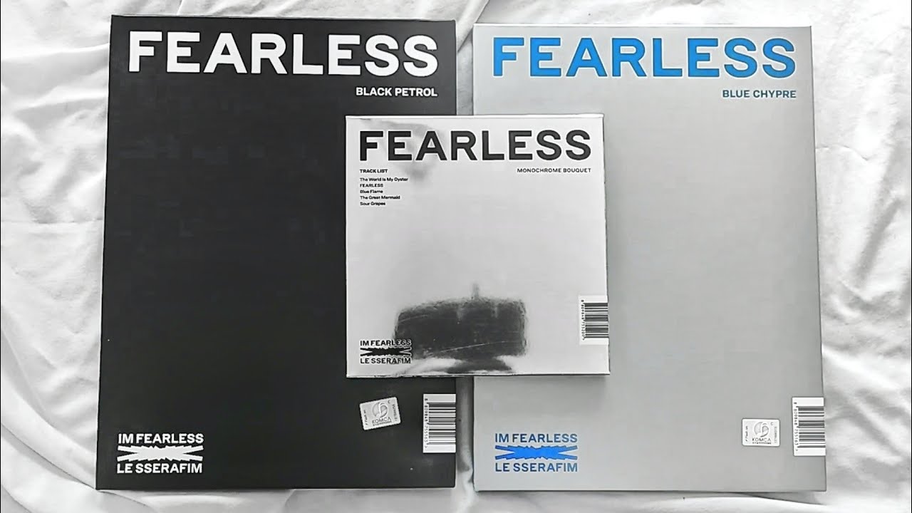 ☆ LE SSERAFIM 르세라핌 1st Mini Album ❝ Fearless ❞ Unboxing (Vol 1 + Vol 2 + Monochrome Bouquet) ☆