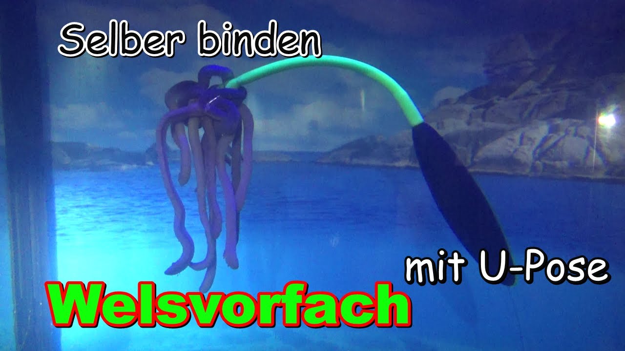 Wallermontage für Stillgewässer (See) selber binden. Wels angeln mit Wurm.
