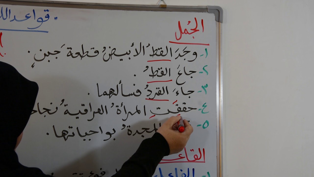قواعد اللغة العربية I للصف الخامس الابتدائي I الفاعل