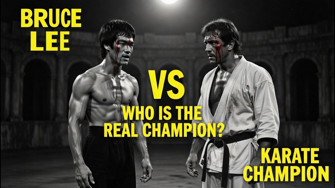 Bruce Lee vs World Karate Champion - Illegal Fight in Rome, Bruce Fell... Result?