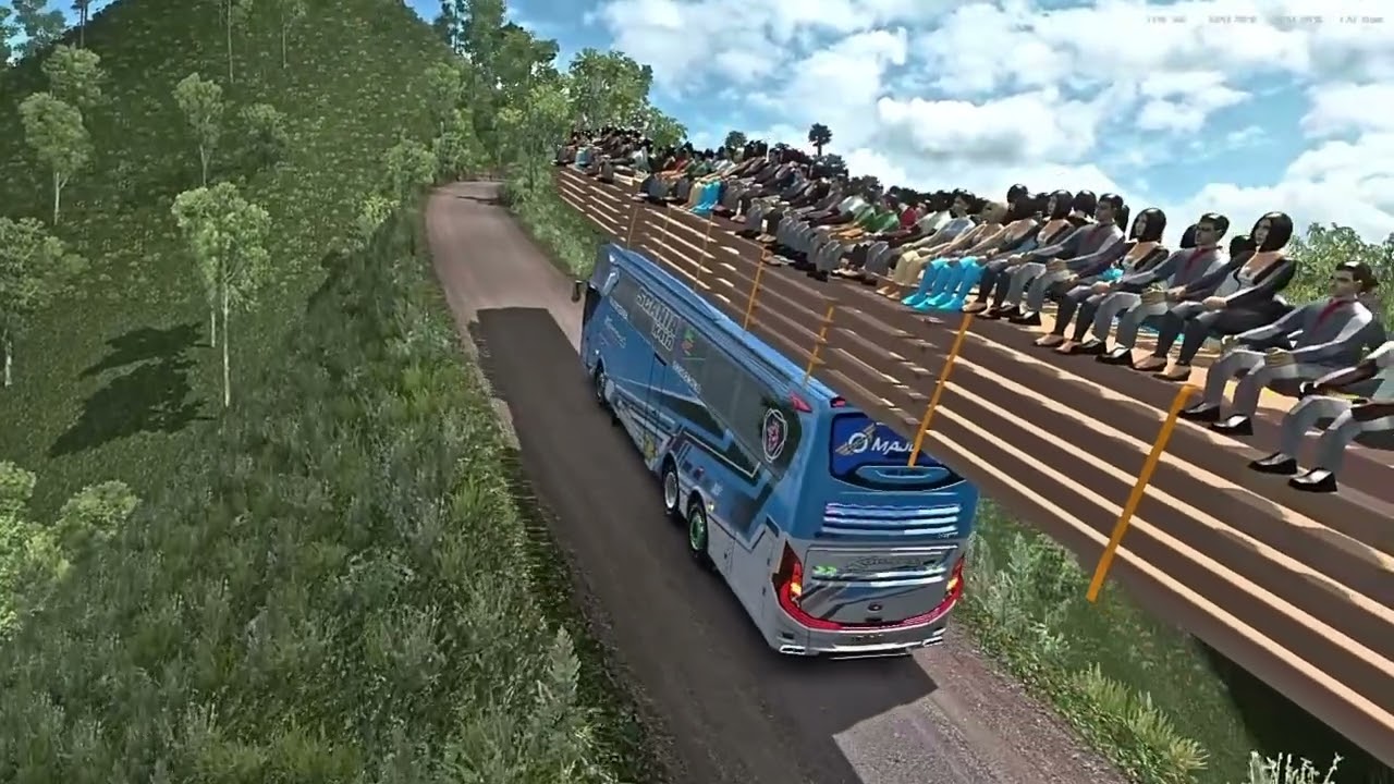 Bus Travel on Roads Built Above the World - Euro Truck Simulator 2