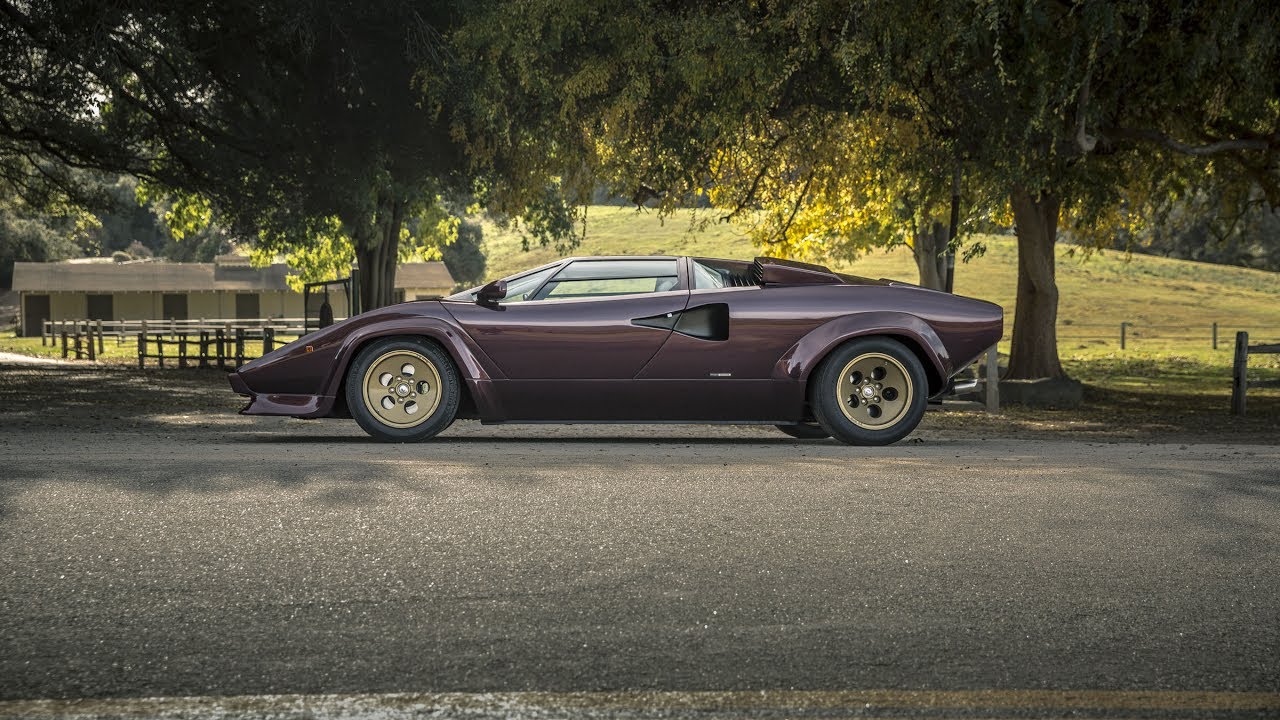 The Lamborghini Countach driven by Valentino Balboni