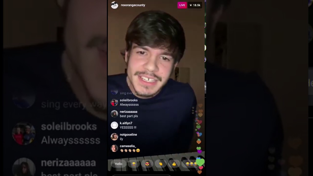 Rex Orange County Instagram Live Mar21