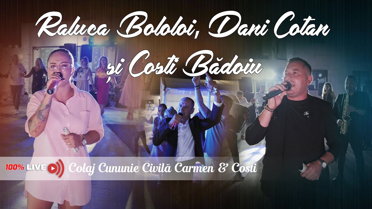 4K🎙️Colaj Raluca Bololoi🎙️ Dani Cotan🎙️Costi Badoiu 😍😍😍 Cununie Carmen Ienci și Costi Sirbulescu 😍😍😍