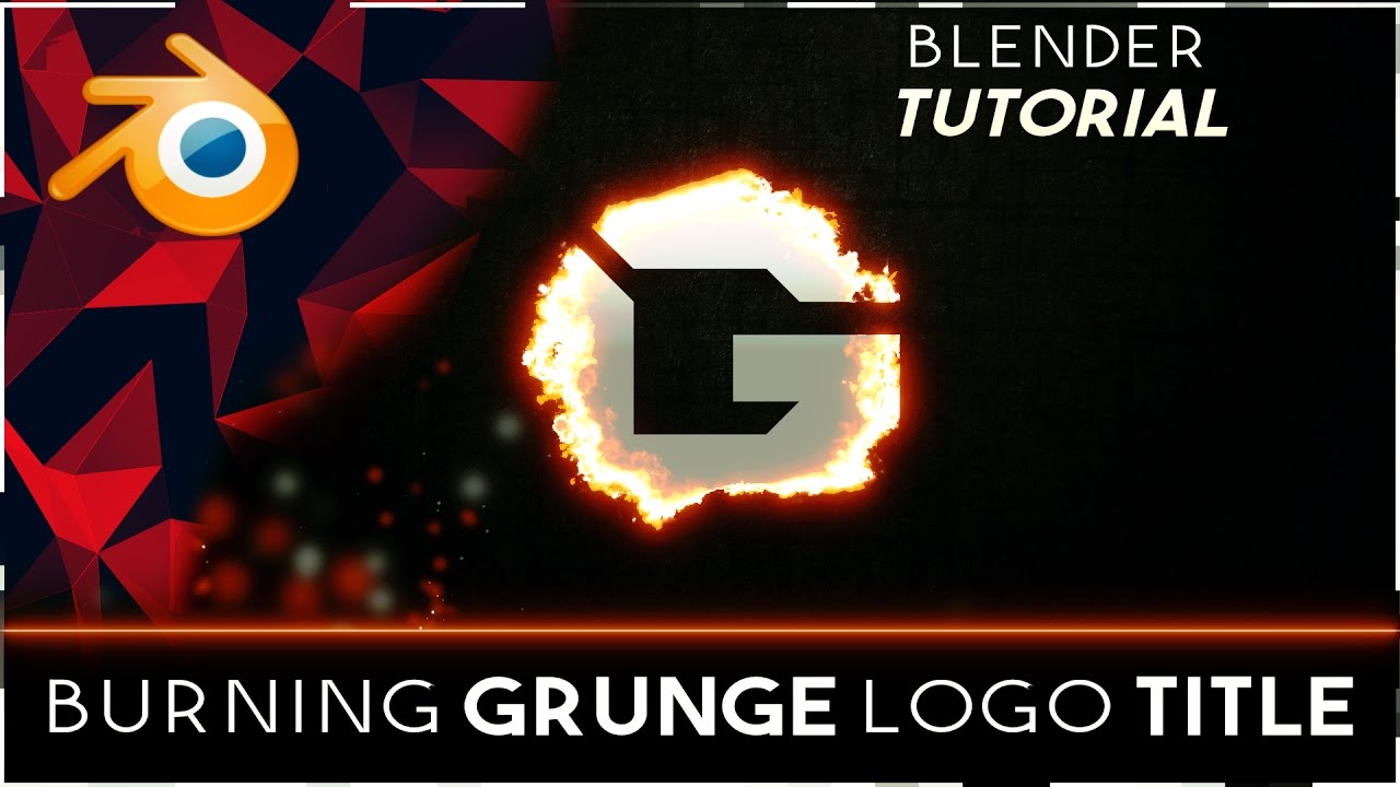 Blender Tutorial: Create a grungy burning title!