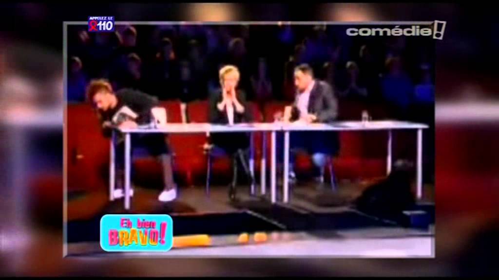 Chute incroyable à un jeu télé