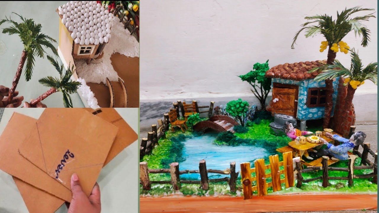 How to make a beautiful fairy garden//miniature pond for a fairy garden/ fairy garden step by step