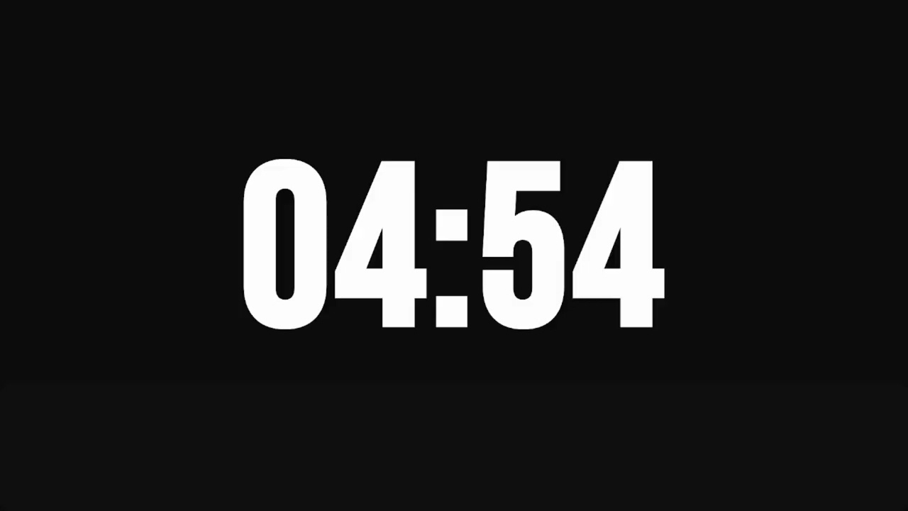 10 Minute Minimal Countdown Timer ⏱ | Clean 4K Digital Timer for Focus & Study