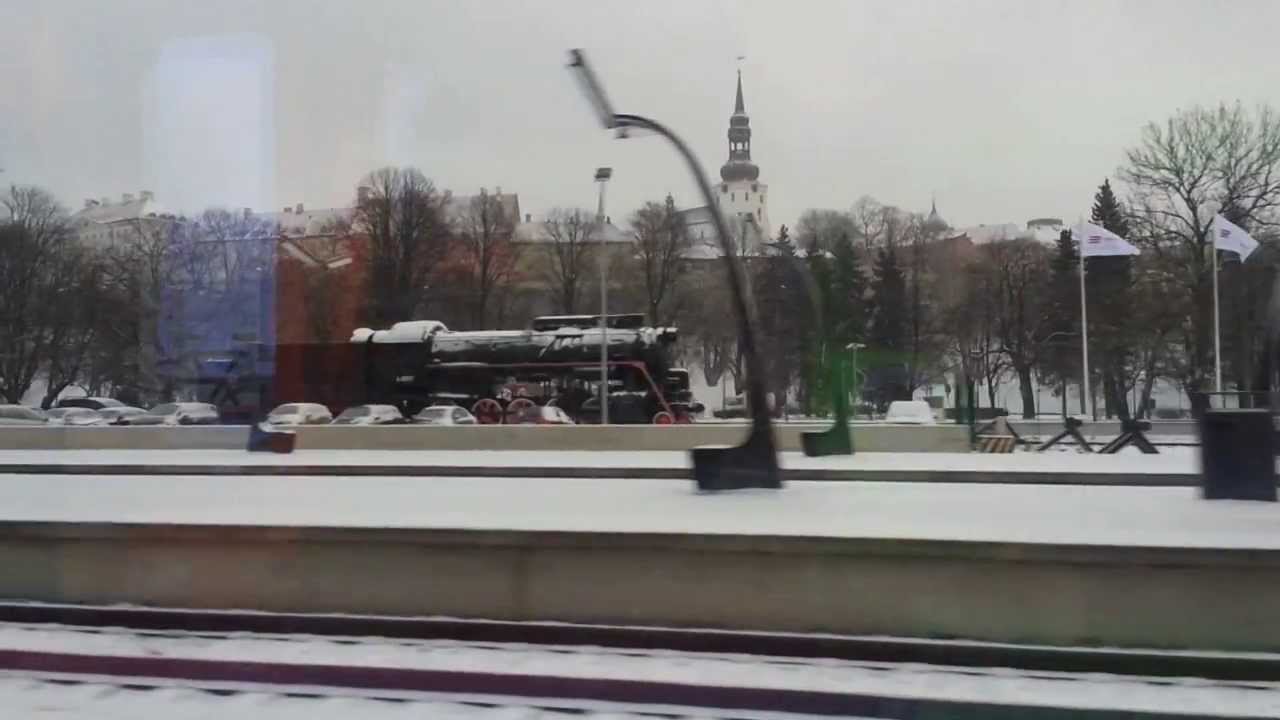 Прибытие в Таллинн, Балтийский Вокзал  Эстония / Arrival to Tallinn, Estonia, Baltic Station