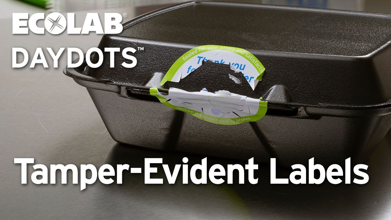 Ecolab Tamper-Evident Labels