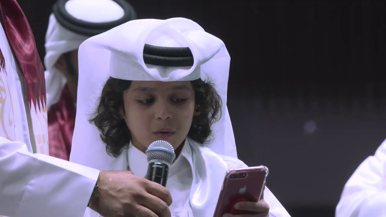 المنشد شبل يام من دولة الكويت الشقيقة ومشاركته في فعالية للشعر كلمة