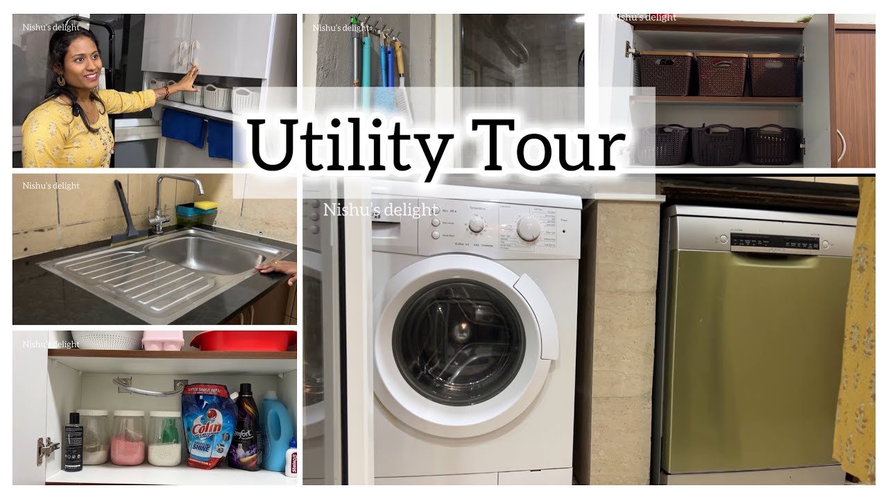 தமிழில்: Utility Tour in Tamil ⏲️ || Kitchen  Utility 🍳👩‍🍳|| semi modular kitchen #tamil