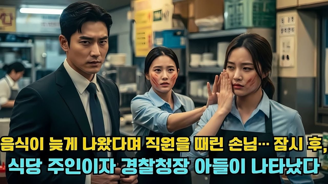 음식이 늦게 나왔다며 직원을 때린 손님… 잠시 후, 식당 주인이자 경찰청장 아들이 나타났다