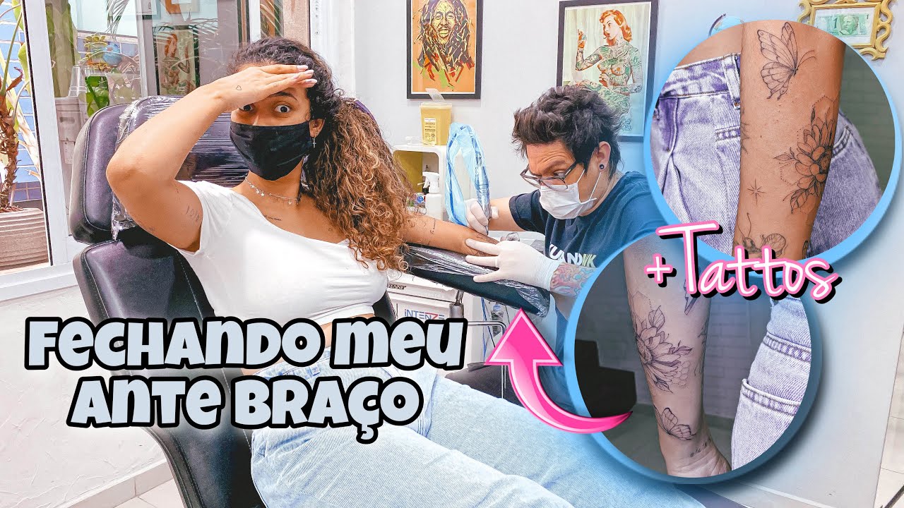 VLOG: FIZ + 5 TATUAGENS E QUASE FECHEI MEU ANTEBRAÇO