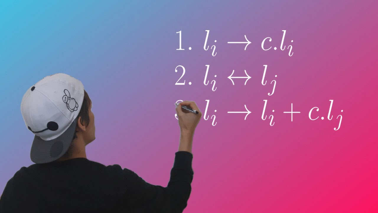 Operações Elementares e Determinante