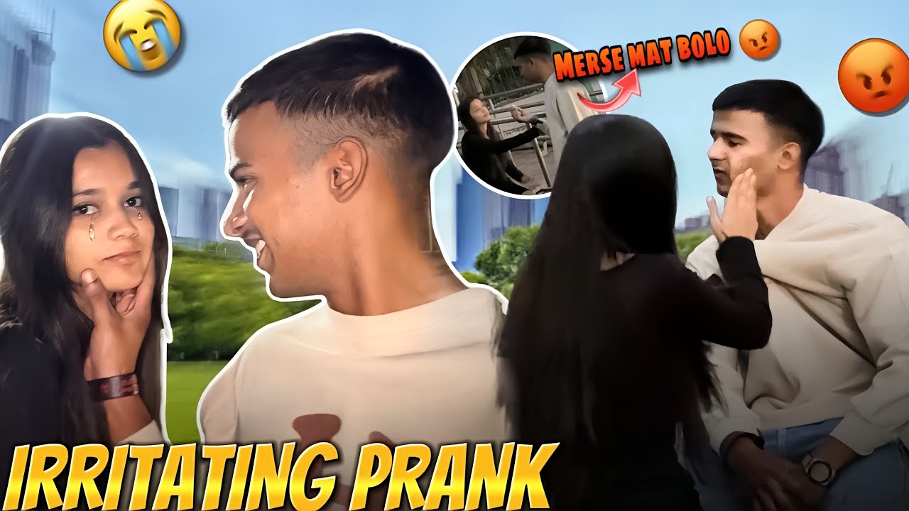 IRRITATING PRANK ON JIYA 😭!! JIYA BOHTT JYADA GHUSSA HOGAYI 😡👊!! ankushh09 #prank #prankvideo 