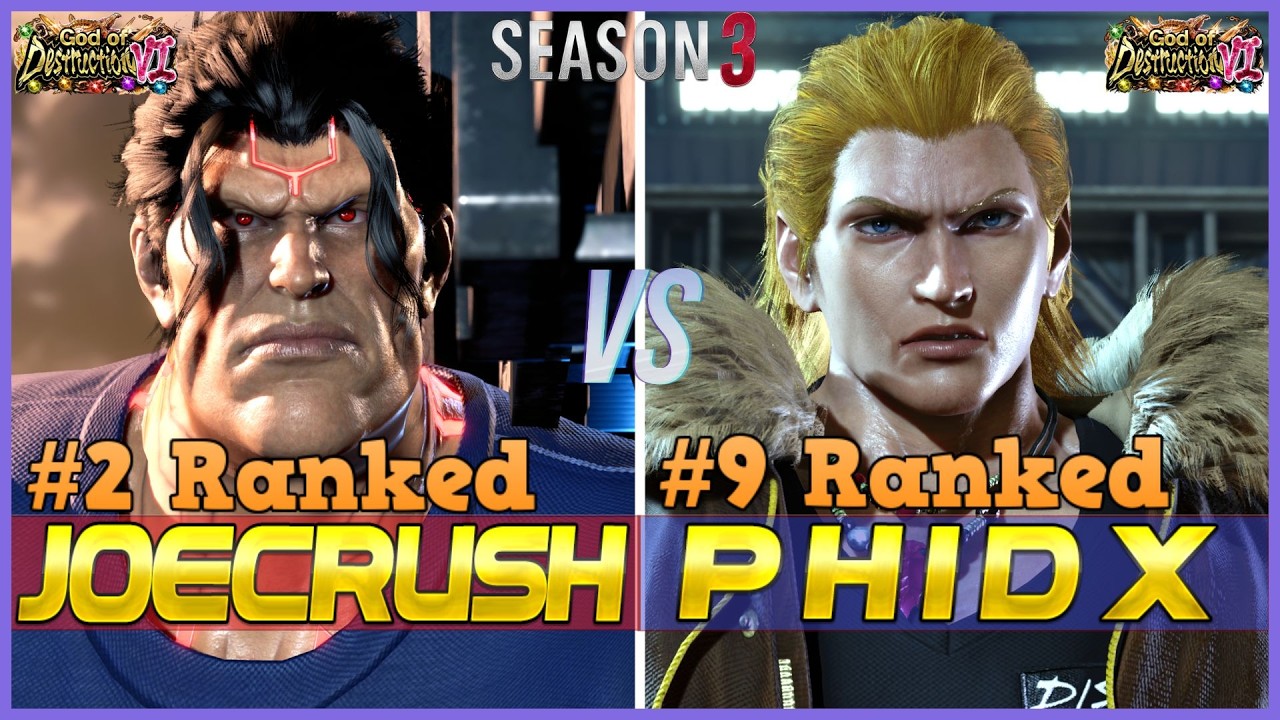 T8 S3 ▰ JOECRUSH (#2 Ranked Jack-8) Vs PHIDX (#9 Ranked Steve) ▰ Tekken 8 High Level Gameplay