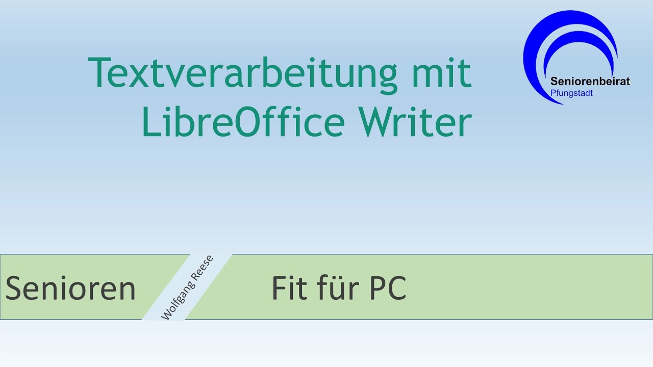Textverarbeitung mit LibreOffice Writer