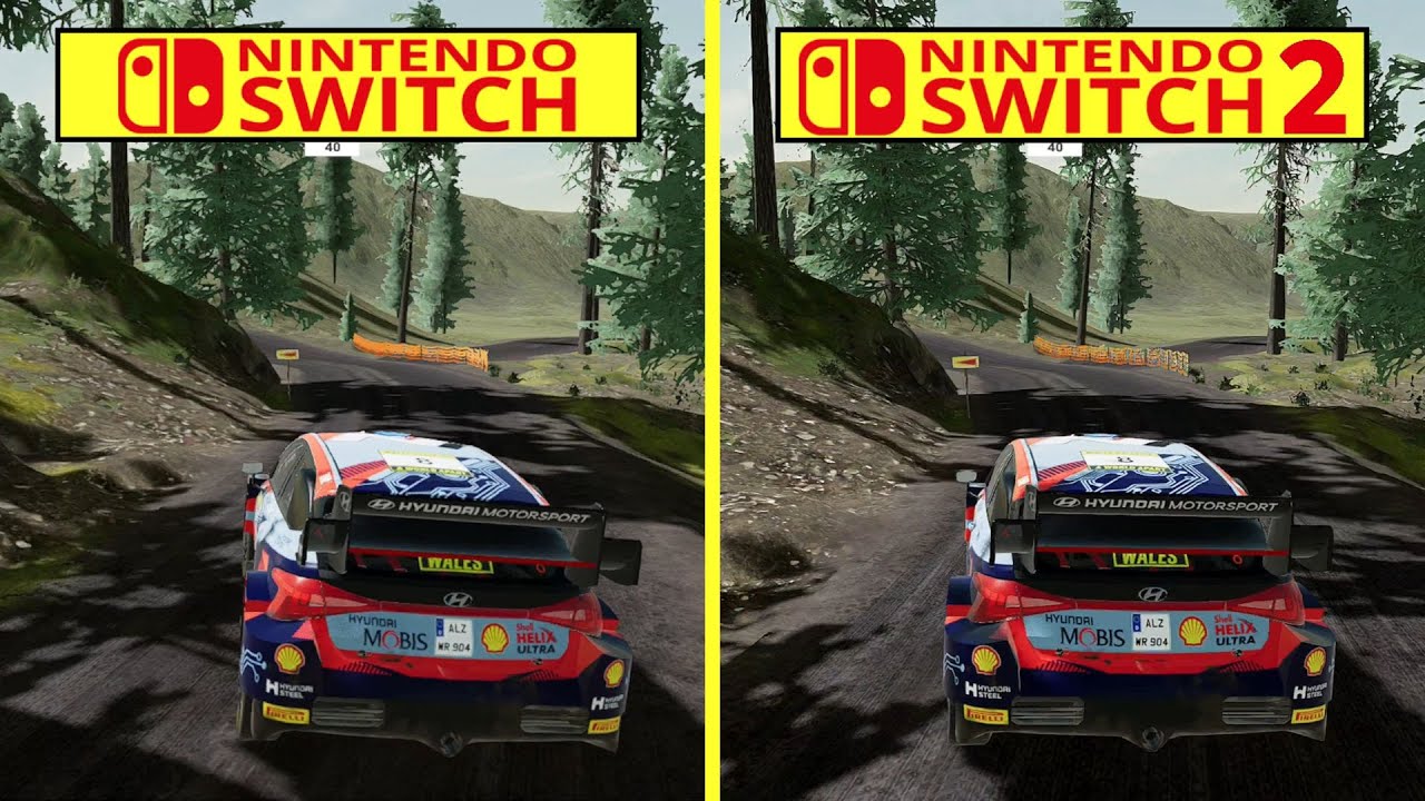 WRC Generations Nintendo Switch vs Switch 2 Graphics Comparison | Backward Compatibility Test