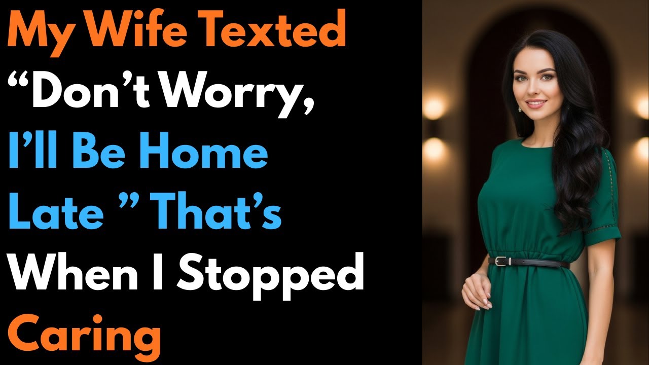 My Wife Texted “Don’t Worry, I’ll Be Home Late ” That’s When I Stopped Caring   #cheating