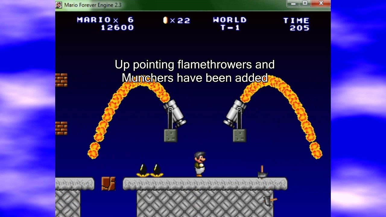 Modified Radel's Mario Forever Engine Test (my first YouTube video)
